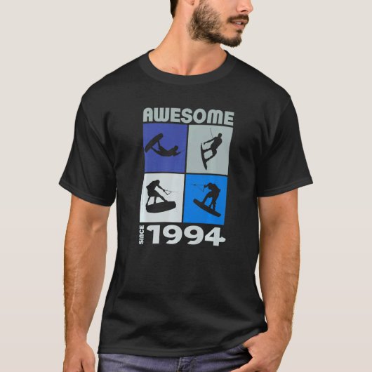 1994素晴らし年からウェイクボードライフスタイル Tシャツ (正面)