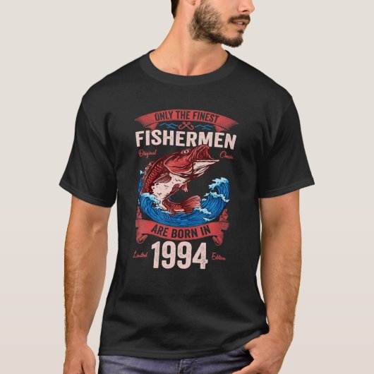 1994素晴らし年の魚釣りでは漁師のみ Tシャツ (正面)