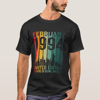 1994素晴らし年2月以来ヴィンテージギフト男性30th tシャツ