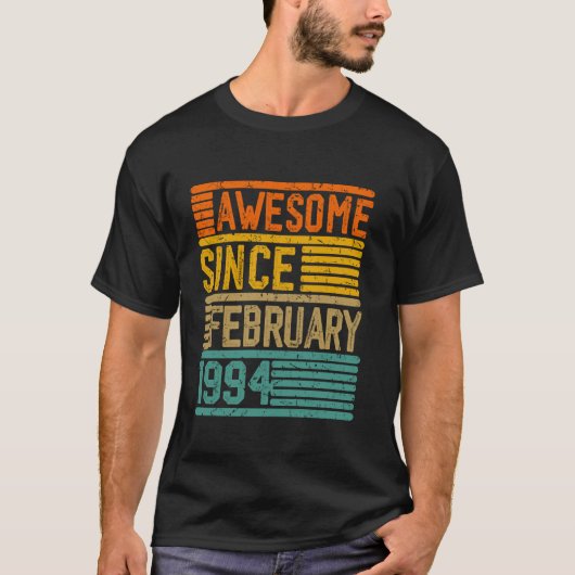 1994素晴らし年2月30歳から30歳の出産 Tシャツ (正面)