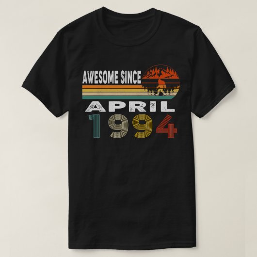 1994素晴らし年4月以来 Tシャツ (デザイン正面)