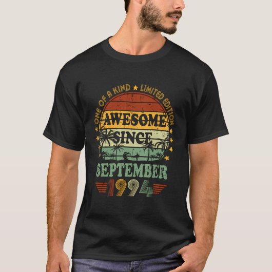 1994素晴らし年9月29日誕生日29年 Tシャツ (正面)