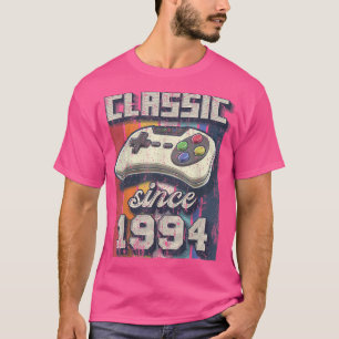 1994 28クラシック番目の誕生日レトロビデオゲームコントロール Tシャツ