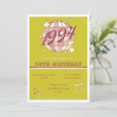 1994 31歳の誕生日レトログリーンパーティの招待状 招待状 (スタンド正面)