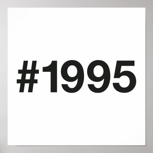 1995ハッシュタグ30誕生日記念日 ポスター (正面)