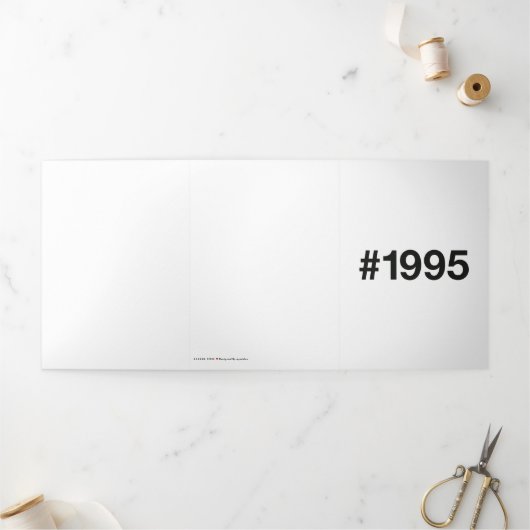 1995ハッシュタグ30誕生日記念日 三つ折りカード (外部)