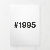 1995ハッシュタグ30誕生日記念日 三つ折りカード (カバー)