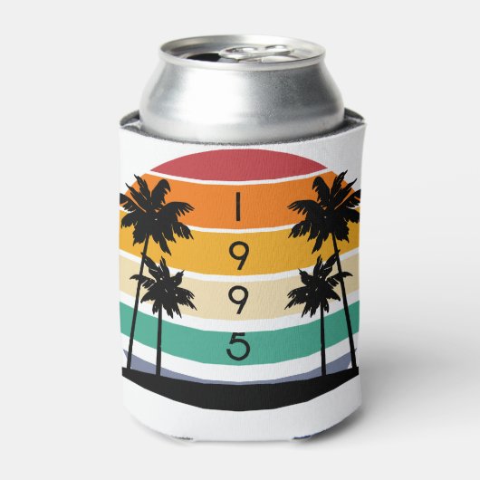 1995レトロストライプサンセットヴィンテージ 缶クーラー (缶正面)