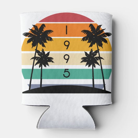 1995レトロストライプサンセットヴィンテージ 缶クーラー (裏面)