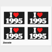 1995年が大好き 長方形シール (シート)