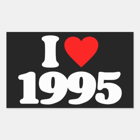 1995年が大好き 長方形シール (正面)