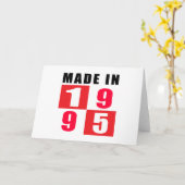 1995年に製造された誕生日デザイン カード (黄色い花)