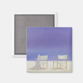 1995年のビーチの椅子 マグネット (正面/裏面)