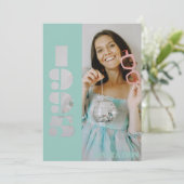 1995年の30歳の誕生日パーティー生まれ写真招待状 招待状 (スタンド正面)