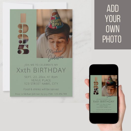 1995年の30歳生まれの誕生日 招待状