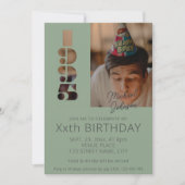 1995年の30歳生まれの誕生日 招待状 (正面)