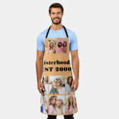 1995年カスタム以来のの姉妹都市8写真コラージュ エプロン (着用した状態)