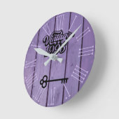 1995年ヴィンテージアクリル時計 ラウンド壁時計 (傾斜)