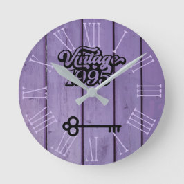 1995年ヴィンテージアクリル時計 ラウンド壁時計