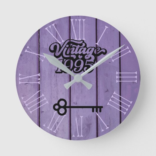 1995年ヴィンテージアクリル時計 ラウンド壁時計 (正面)