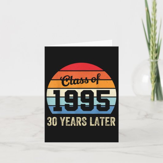 1995年卒業生 30年後の同窓会 30周年記念 カード (正面)