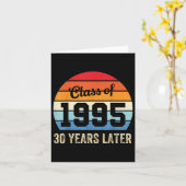 1995年卒業生 30年後の同窓会 30周年記念 カード (黄色い花)
