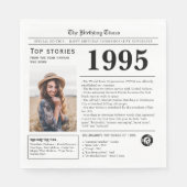 1995年新聞誕生日トリビア スタンダードランチョンナプキン (正面)