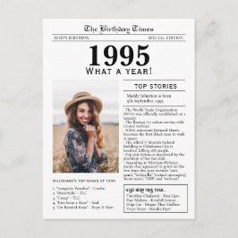 1995年新聞誕生日葉書 シーズンポストカード