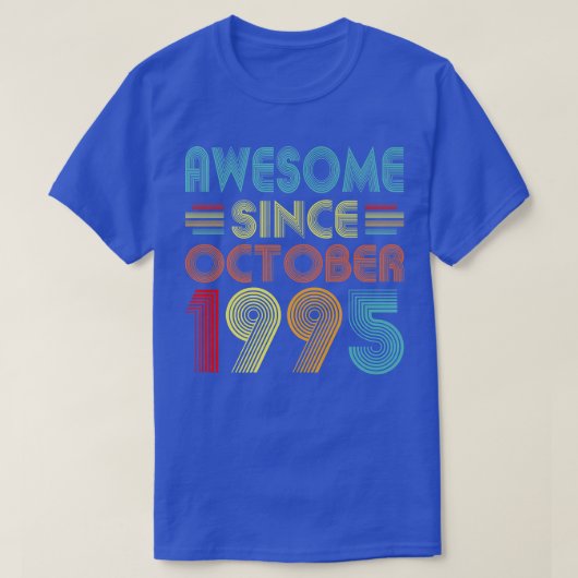 1995年素晴らし10月以来27歳ヴィンテージ27t tシャツ (デザイン正面)