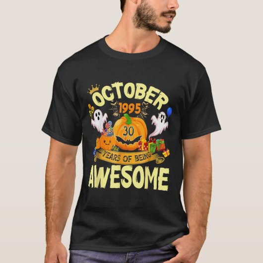 1995年10月 すっげー面白いハロウィン 30周年おめでとう Tシャツ (正面)