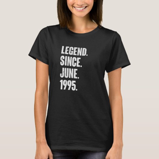 1995年6月以来27歳27誕生日伝説 Tシャツ (正面)