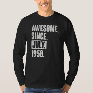 1995年7月以来72歳素晴らし72誕生日 Tシャツ