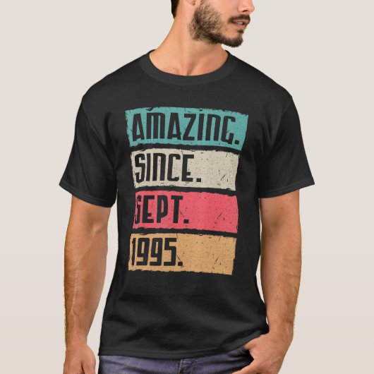 1995年9月から27年のハッピーバースデー Tシャツ (正面)