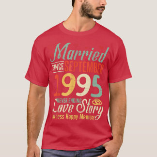 1995年9月結婚 愛は永遠に Tシャツ