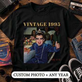1995年 ヴィンテージ 誕生日 フォトギフト Tシャツ