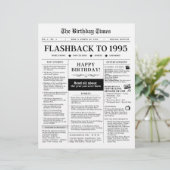 1995生まれ年のモック新聞白黒 (スタンド正面)