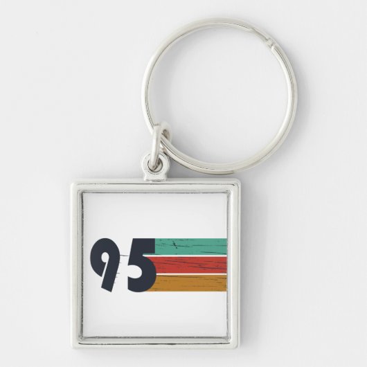 1995生まれ年ヴィンテージ30歳の誕生日ギフト キーホルダー (正面)