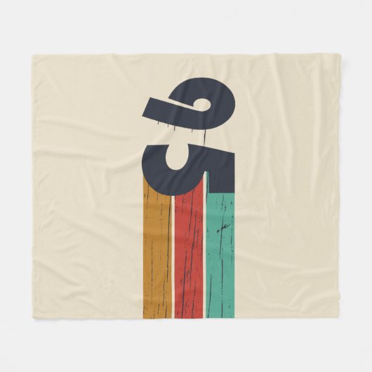 1995生まれ年ヴィンテージ30歳の誕生日ギフト フリースブランケット (正面(横))