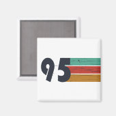 1995生まれ年ヴィンテージ30歳の誕生日ギフト マグネット (正面/裏面)