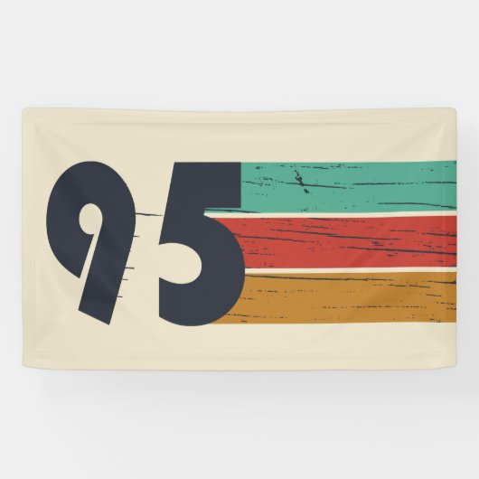 1995生まれ年ヴィンテージ30歳の誕生日ギフト 横断幕 (横)