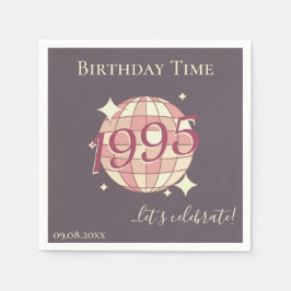 1995生まれ年30th birthday table decorのナプキンス スタンダードカクテルナプキン