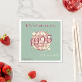 1995生まれ年30th birthday table decorのナプキンス スタンダードカクテルナプキン (インサイチュ)