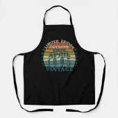 1995生まれ年4月のヴィンテージ誕生日 エプロン (正面)