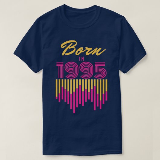 1995生まれ年 Tシャツ (デザイン正面)