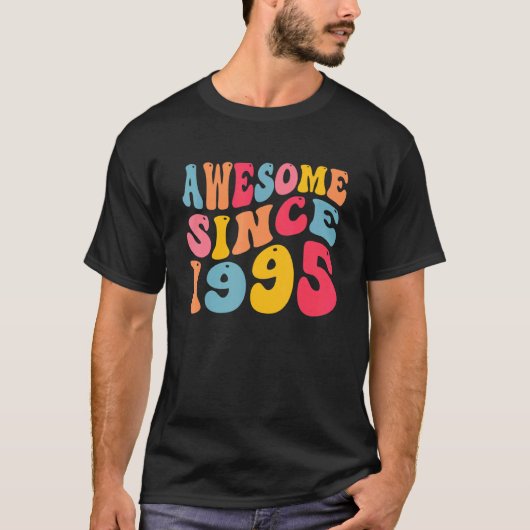 1995素晴らし年27歳レトロヴィンテージ27日 Tシャツ (正面)