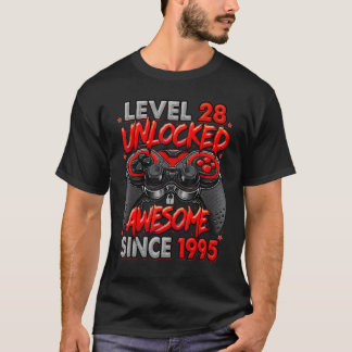 1995 28誕生日以素晴らし降のレベル28のロック解除 Tシャツ