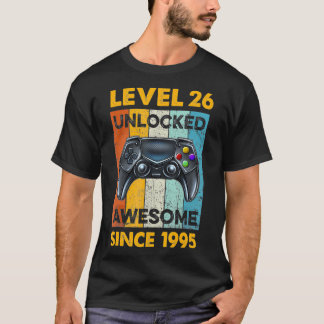 1995 Bdayレベル26ロック解除26年目 Tシャツ