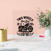 1995sオートバイヴィンテージ アクリルサイン (ウェディング)