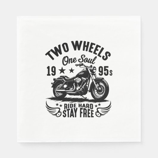 1995sオートバイヴィンテージ スタンダードランチョンナプキン (正面)