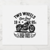 1995sオートバイヴィンテージ スパークリングワインラベル (シングルラベル)